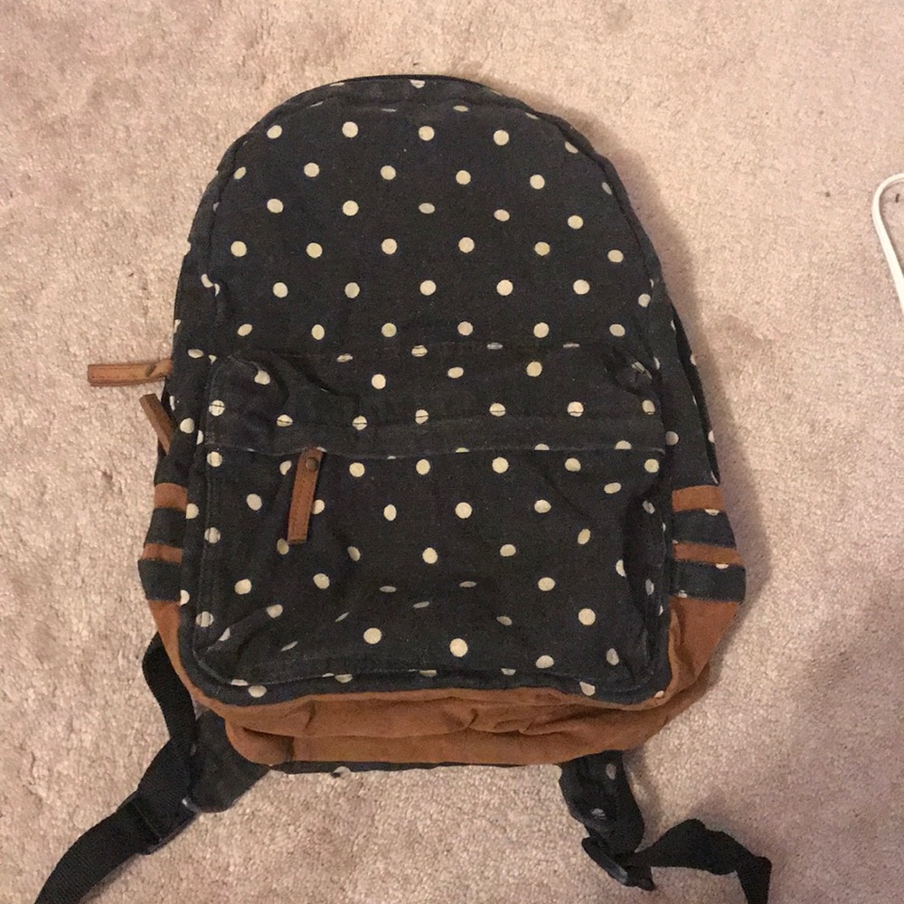Medium sized polka dot back pack
